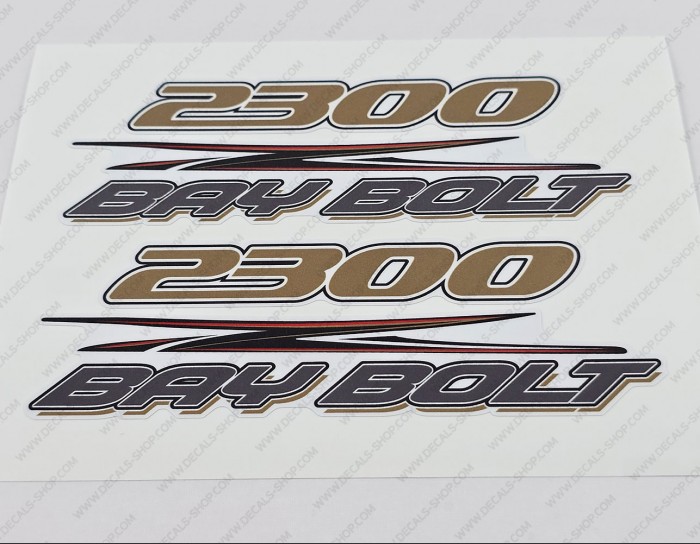 Hydra-Sports 2300 Bay Bolt Logo Decals 6.3"